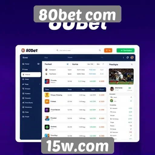 Interface e usabilidade do 80bet com